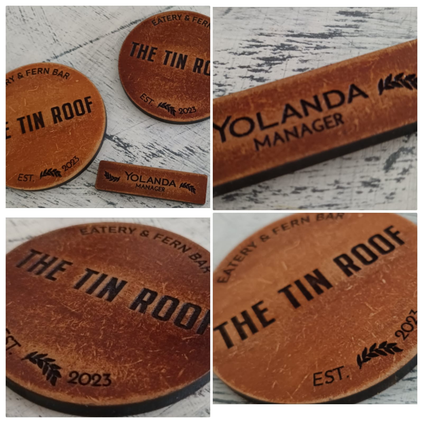 Coffee Coaters & Name Tags